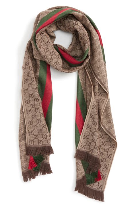 gucci fur scarves|Gucci wool silk scarf.